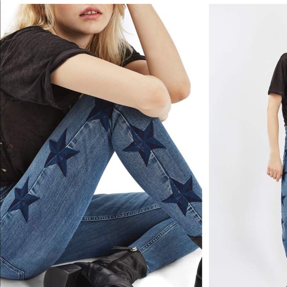 topshop star jeans